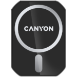 CANYON CH-15, Magnetic car holder and wireless charger, C-15-01, 15W，Input: USB-C: 5V/2A, 9V/3A;Output: 5W, 7.5W, 10W, 15W;83*60*8.15mm,0.147kg,black
