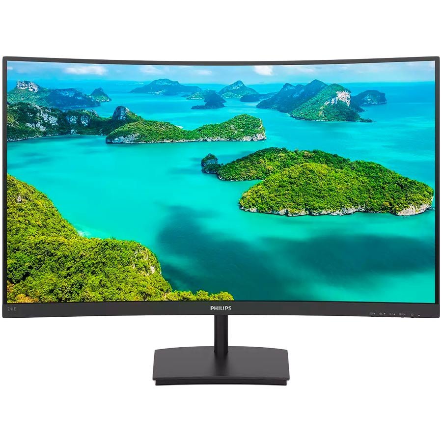 Philips 241E1SC - 24 inch FHD Curved monitor, 75Hz, 4ms, VA, AMD FreeSync, Speakers, SmartImage (1920 x 1080, 250 cd/m², HDMI/VGA Philips 241E1SC - 24 inch FHD Curved monitor, 75Hz, 4ms, VA, AMD FreeSync, Speakers, SmartImage (1920 x 1080, 250 cd/m², HDMI/VGA - Image 1