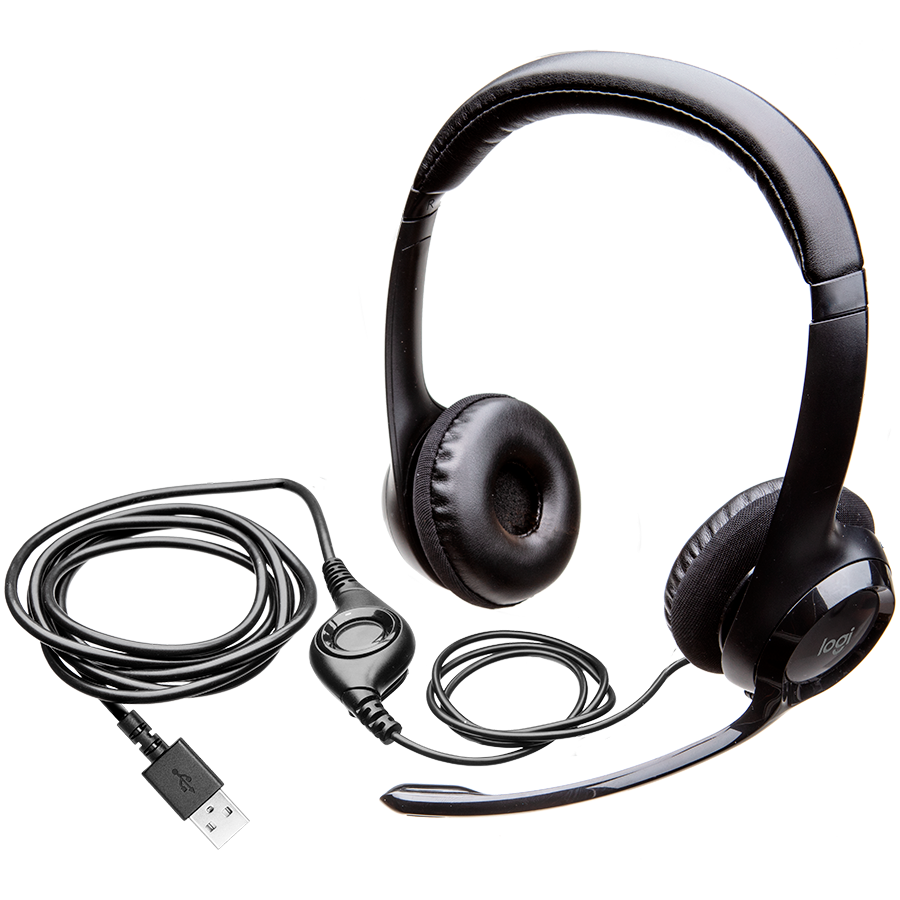 LOGITECH H390 Corded Headset - BLACK - USB LOGITECH H390 Corded Headset - BLACK - USB - Image 1