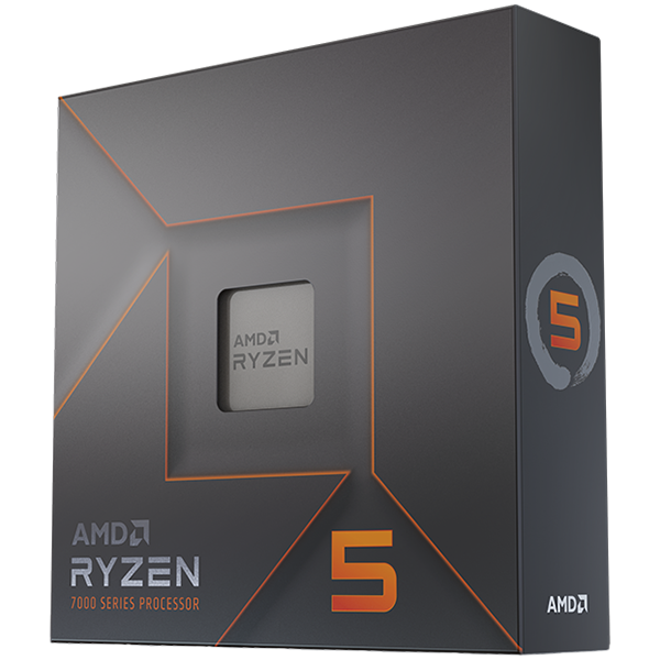 AMD CPU Desktop Ryzen 5 6C/12T 7600X (4.7/5.0GHz Boost,38MB,105W,AM5) box, with Radeon Graphics AMD CPU Desktop Ryzen 5 6C/12T 7600X (4.7/5.0GHz Boost,38MB,105W,AM5) box, with Radeon Graphics - Image 1