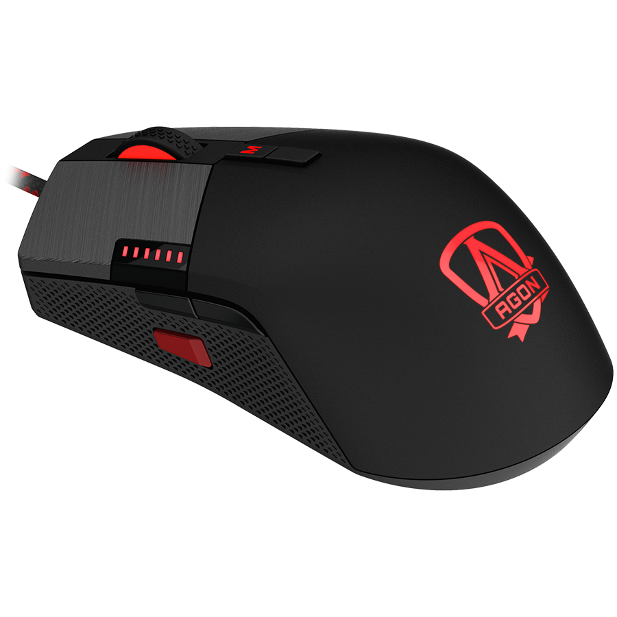 AOC Gaming Mouse AGM700 Wired USB 2.0 AOC G-Tools, Palm, Claw, Symmetric, Right handed, 8 programmable, 3 profiles, 16000 Real DPI, 2y AOC Gaming Mouse AGM700 Wired USB 2.0 AOC G-Tools, Palm, Claw, Symmetric, Right handed, 8 programmable, 3 profiles, 16000 Real DPI, 2y - Image 1