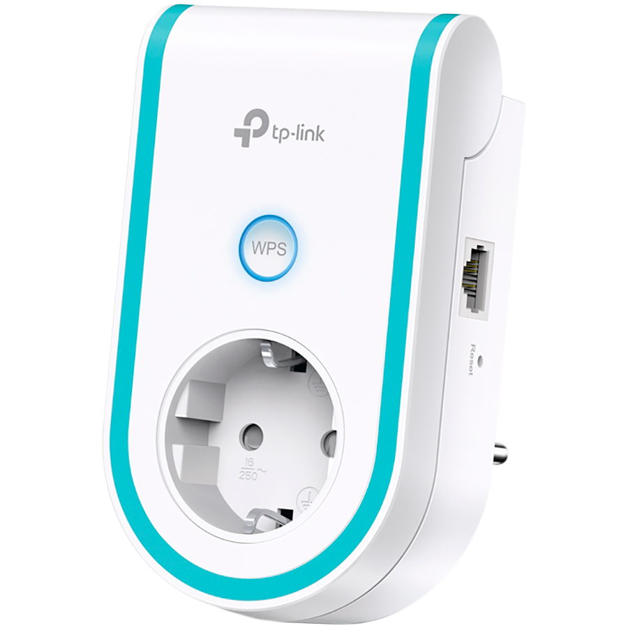 TP-Link AC1200 Wi-Fi Range Extender,Wall Plugged,AC-Passthrough, 2 external antennas, 1 10/100Mbps Port, 867Mbps at 5GHz + 300Mbps at 2.4GHz, Range Extender/AP mode,WPS,Intelligent Signal Light,Access Control,Power Schedule, LED Control,Tether App TP-Link AC1200 Wi-Fi Range Extender,Wall Plugged,AC-Passthrough, 2 external antennas, 1 10/100Mbps Port, 867Mbps at 5GHz + 300Mbps at 2.4GHz, Range Extender/AP mode,WPS,Intelligent Signal Light,Access Control,Power Schedule, LED Control,Tether App - Image 1