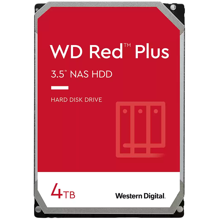 HDD NAS WD Red Plus (3.5'', 4TB, 256MB, 5400 RPM, SATA 6 Gb/s) HDD NAS WD Red Plus (3.5'', 4TB, 256MB, 5400 RPM, SATA 6 Gb/s) - Image 1