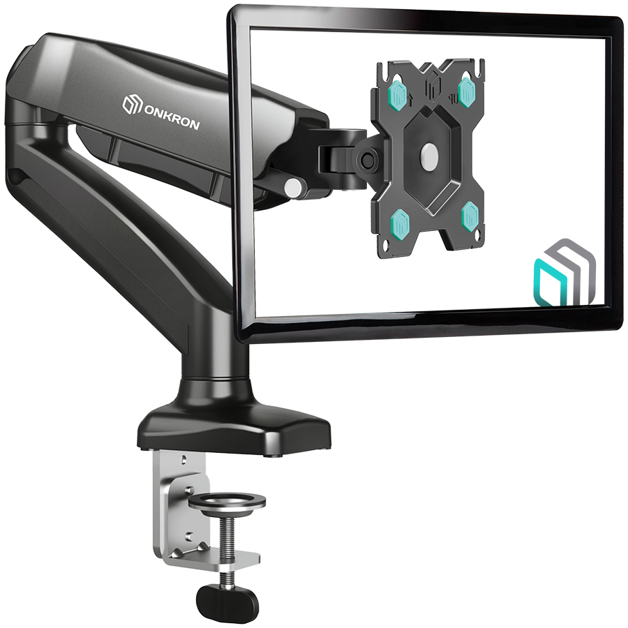 ONKRON Monitor Desk Mount for 13 to 32-Inch LCD LED OLED Screens up to 8 kg, Black ONKRON Monitor Desk Mount for 13 to 32-Inch LCD LED OLED Screens up to 8 kg, Black - Image 1