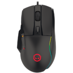LORGAR Jetter 357, gaming mouse, Optical Gaming Mouse with 6 programmable buttons, Pixart ATG4090 sensor, DPI can be up to 8000, 30 million times key life, 1.8m PVC USB cable, Matt UV coating and RGB lights with 4 LED flowing mode, size:124.90*71.65*41.36mm, 115g