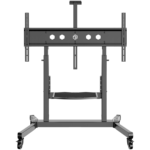 ONKRON Mobile TV Stand Rolling TV Cart for 50 to 100-Inch Screens up to 120 kg, black
