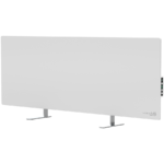 AENO Premium Eco Smart Heater, 700W, Tempered glass, Infrared+convection heating type, Led display Plug type: Europe (E/F type), WHITE