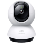 TP-Link Tapo C220 Pan/Tilt AI Home Security Wi-Fi Camera, 2K QHD (2560x1440), 2.4 GHz, Horizontal 360º, Pan/Tilt, Smart AI Detection and Notifications (motion, people, pets, cars, abnormal sound),Motion Tracking,Sound and Light Alarm,Remote Control
