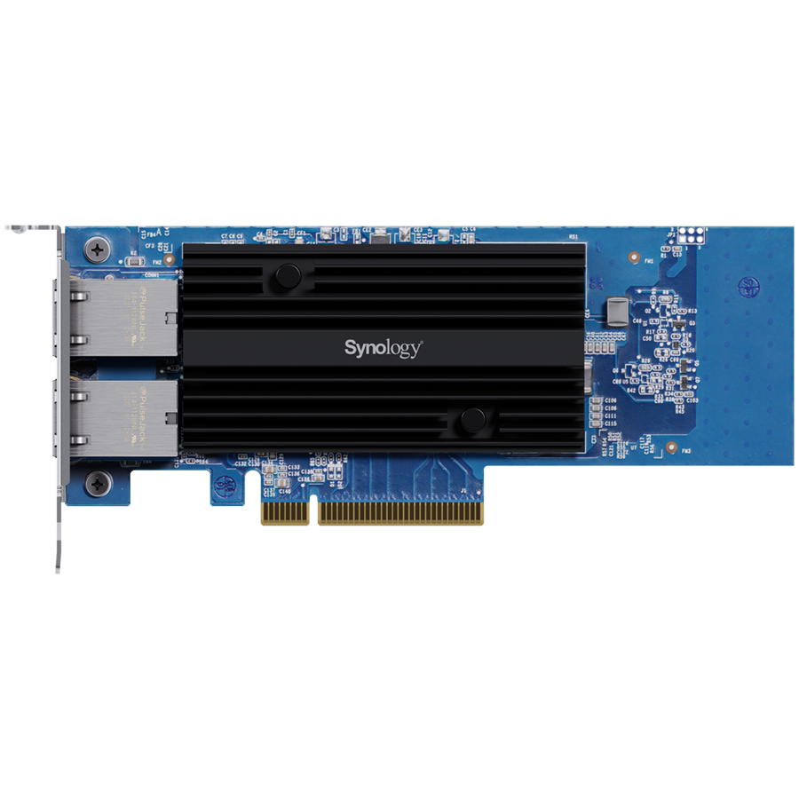 Dual-port 10GbE 10GBASE-T add-in card for Synology systems Dual-port 10GbE 10GBASE-T add-in card for Synology systems - Image 1