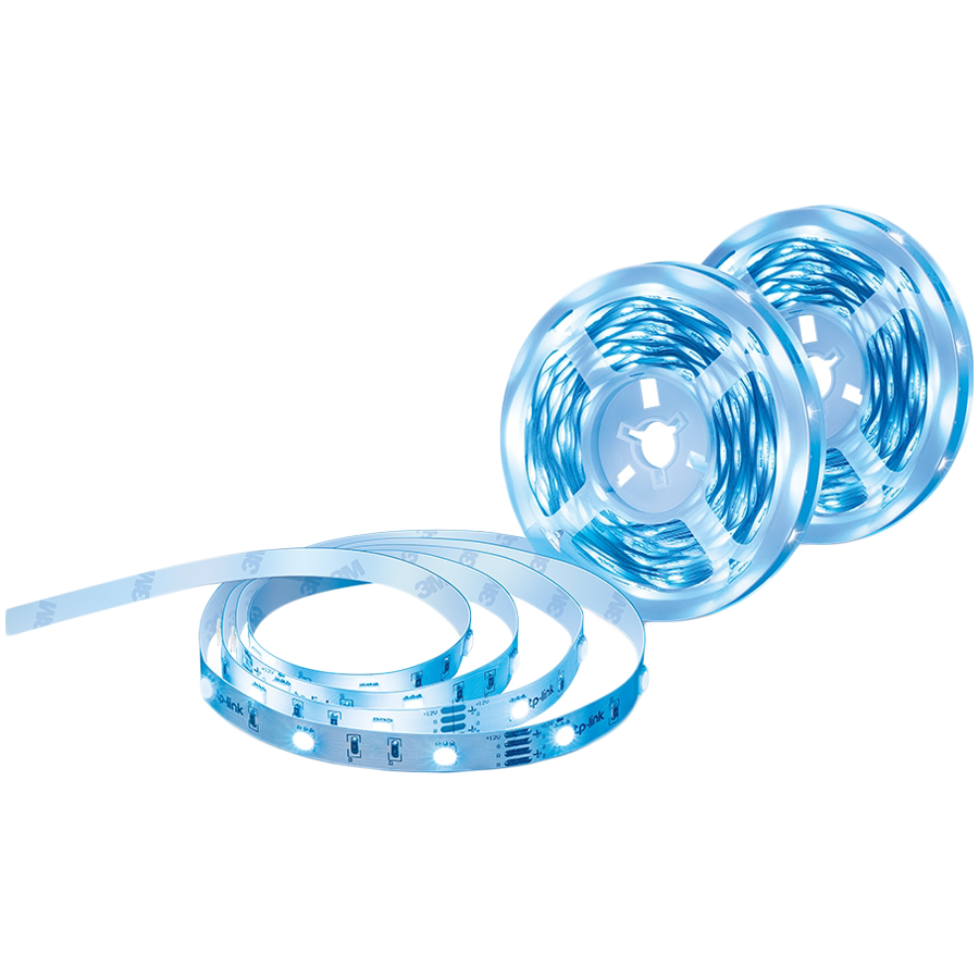 TP-Link Tapo L900-10 Smart Light Strip, Multicolor, 2.4 GHz Wi-Fi, 802.11b/g/n, two 5m RGB LED light strips, 12V/1.5A power adapter, Tapo Smart app, no hub required, works with Alexa, Google Assistant, remote control, predefined lighting effects TP-Link Tapo L900-10 Smart Light Strip, Multicolor, 2.4 GHz Wi-Fi, 802.11b/g/n, two 5m RGB LED light strips, 12V/1.5A power adapter, Tapo Smart app, no hub required, works with Alexa, Google Assistant, remote control, predefined lighting effects - Image 1