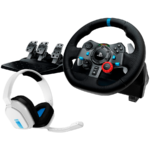 LOGITECH G29 Driving Force Racing Wheel for PlayStation5 and PlayStation4 - WHITE - USB