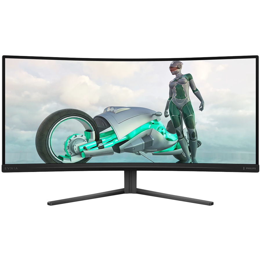 Philips Monitor Evnia 3000 34M2C3500L 34'' Curved VA, 3440x1440 (WQHD), 180Hz, 0.5ms, 300 cd/m², 4000:1, HDR10, 2x HDMI, DisplayPort, Adaptive Sync, 3-year warranty Philips Monitor Evnia 3000 34M2C3500L 34'' Curved VA, 3440x1440 (WQHD), 180Hz, 0.5ms, 300 cd/m², 4000:1, HDR10, 2x HDMI, DisplayPort, Adaptive Sync, 3-year warranty - Image 1