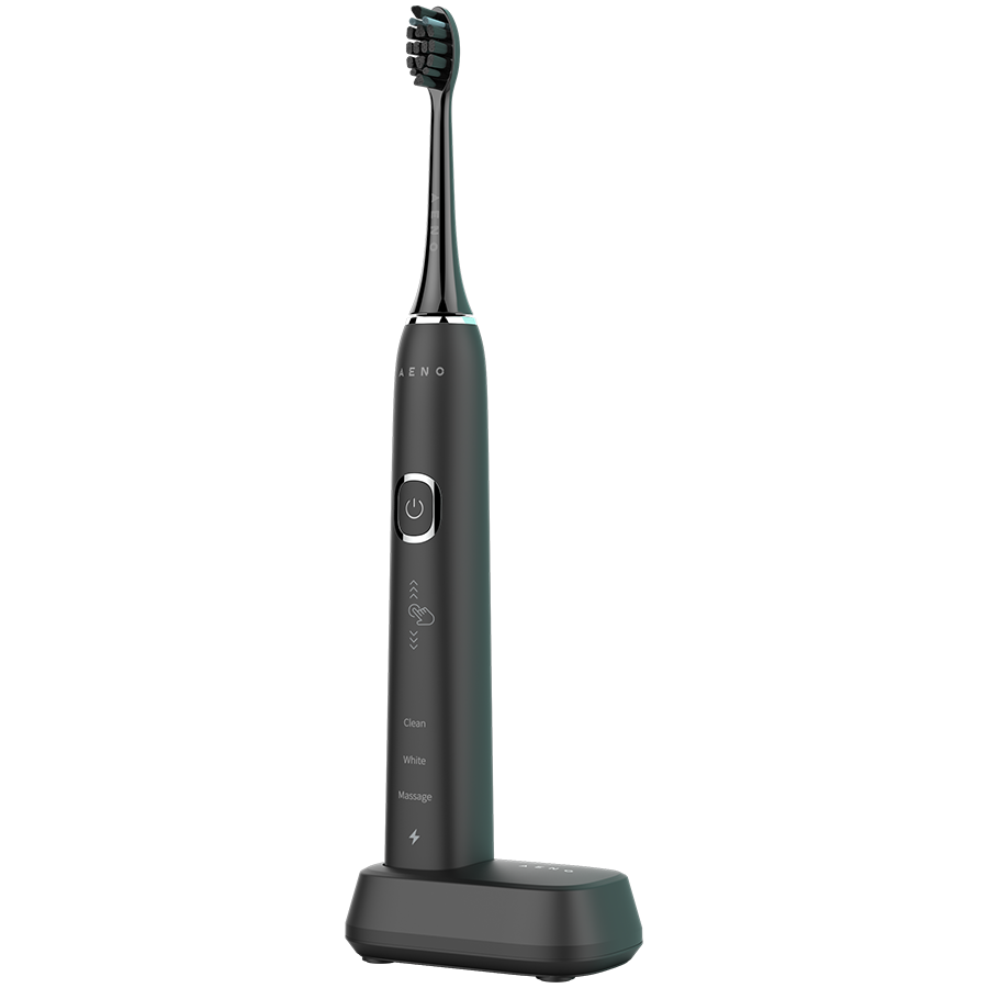 AENO Sonic Electric Toothbrush, DB4: Black, 9 scenarios, with 3D touch, wireless charging, 46000rpm, 40 days without charging, IPX7 AENO Sonic Electric Toothbrush, DB4: Black, 9 scenarios, with 3D touch, wireless charging, 46000rpm, 40 days without charging, IPX7 - Image 1