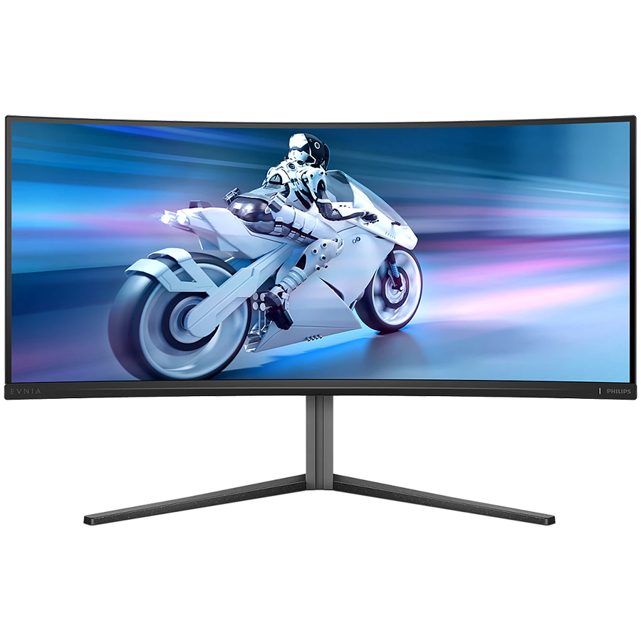 Philips Monitor Evnia 34M2C6500/00 34'' QD-OLED, 21:9, 3440x1440 (UltraWide QHD), 175Hz, 0.03ms, 250 cd/m² (SDR), 1000 cd/m² (HDR), 1,000,000:1, 2x HDMI 2.0, DisplayPort 1.4, 4x USB 3.2, Dark Slate Design, Adaptive-Sy Philips Monitor Evnia 34M2C6500/00 34'' QD-OLED, 21:9, 3440x1440 (UltraWide QHD), 175Hz, 0.03ms, 250 cd/m² (SDR), 1000 cd/m² (HDR), 1,000,000:1, 2x HDMI 2.0, DisplayPort 1.4, 4x USB 3.2, Dark Slate Design, Adaptive-Sy - Image 1
