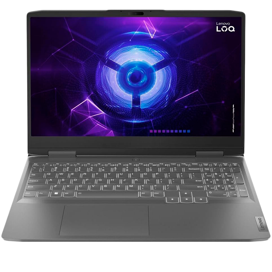 LOQ 15ARP9, 15.6" (1920x1080) 300nits AG, Intel I5-12450HX up to 4.4 GHz, 12GB DDR5 4800MHz, 512GB SSD m.2, GeForce RTX 2050 4GB GDDR6, HD Cam + Mic, 3x USB 3.2, 1x USB-C 3.2, HDMI, RJ-45, 60Wh, Luna Grey, No Os, 2Yr LOQ 15ARP9, 15.6" (1920x1080) 300nits AG, Intel I5-12450HX up to 4.4 GHz, 12GB DDR5 4800MHz, 512GB SSD m.2, GeForce RTX 2050 4GB GDDR6, HD Cam + Mic, 3x USB 3.2, 1x USB-C 3.2, HDMI, RJ-45, 60Wh, Luna Grey, No Os, 2Yr - Image 1