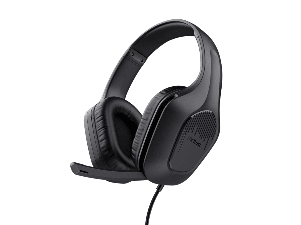 Trust GXT 415 Zirox gamingslušalice, 200 cm kabl, 3.5 mm, over-ear, mikrofon, crne Trust GXT 415 Zirox gamingslušalice, 200 cm kabl, 3.5 mm, over-ear, mikrofon, crne - Image 1