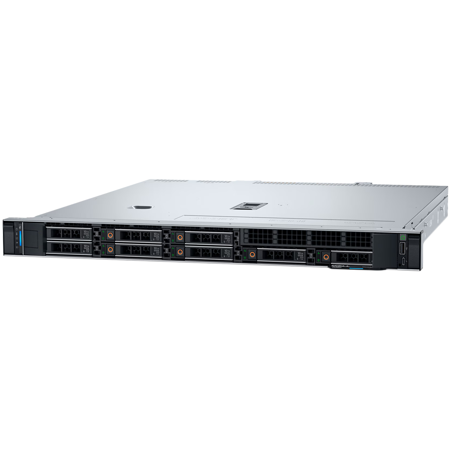 DELL EMC PowerEdge R360, 4x3.5'', Intel Xeon E-2468, 16GB UDIMM 5600MT/s, 480GB SSD SATA HP, PERC H755, iDRAC9 Basic, Dual RPS 700W, BCM 5720 DP, On-Board LOM, Sliding Rails, 3Y PS NBD DELL EMC PowerEdge R360, 4x3.5'', Intel Xeon E-2468, 16GB UDIMM 5600MT/s, 480GB SSD SATA HP, PERC H755, iDRAC9 Basic, Dual RPS 700W, BCM 5720 DP, On-Board LOM, Sliding Rails, 3Y PS NBD - Image 1