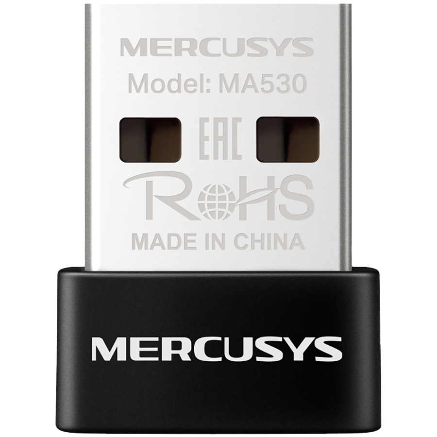 Mercusys MA530 Bluetooth 5.3 Nano USB Adapter, Bluetooth 5.3, Nano-Size, USB 2.0, Supported operating systems include Win 11/10/8.1/7, Work with devices supported the earlier Bluetooth version Mercusys MA530 Bluetooth 5.3 Nano USB Adapter, Bluetooth 5.3, Nano-Size, USB 2.0, Supported operating systems include Win 11/10/8.1/7, Work with devices supported the earlier Bluetooth version - Image 1