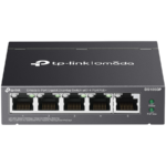 Omada 5-Port Gigabit Desktop Switch with  4-Port PoE+  PORT: 4× Gigabit PoE+ Ports, 1× Gigabit Non-PoE Port SPEC: 802.3af/at, 65 W PoE Power, Desktop Steel Case FEATURE: Plug and Play