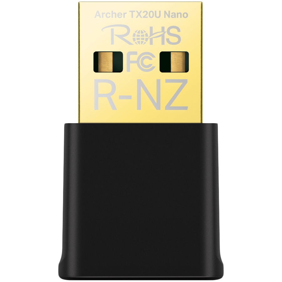 TP-Link Archer TX20U Nano AX1800 Nano Dual Band Wi-Fi 6 USB Adapter, 1201 Mbps at 5 GHz + 574 Mbps at 2.4 GHz, 2xInternal Antennas, USB 2.0, MU-MIMO, OFDMA, WPA3, Nano design, Plug and Play TP-Link Archer TX20U Nano AX1800 Nano Dual Band Wi-Fi 6 USB Adapter, 1201 Mbps at 5 GHz + 574 Mbps at 2.4 GHz, 2xInternal Antennas, USB 2.0, MU-MIMO, OFDMA, WPA3, Nano design, Plug and Play - Image 1