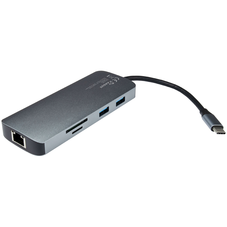 Inter-Tech AC Argus H-428 7in1 Adapter USB C Inter-Tech AC Argus H-428 7in1 Adapter USB C - Image 1