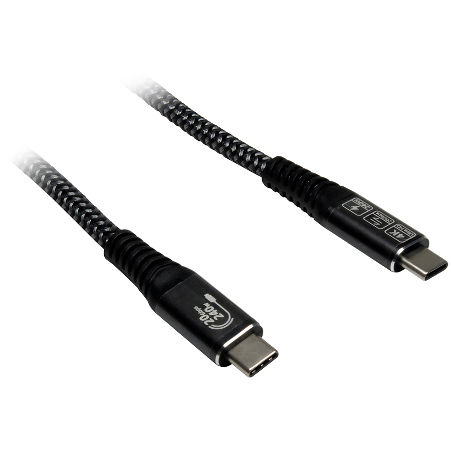USB C AC Cable USB 3.2 Gen2x2, 240W - 1,5m USB C AC Cable USB 3.2 Gen2x2, 240W - 1,5m - Image 1
