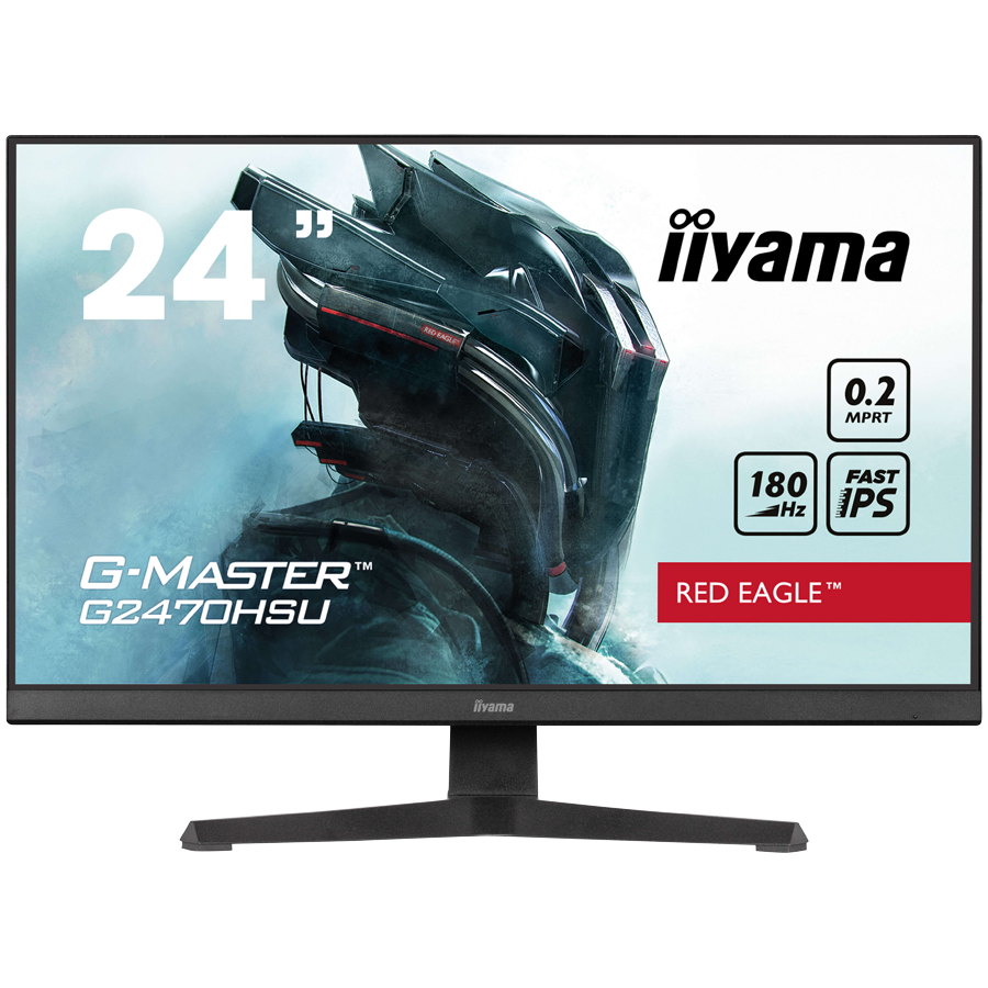 IIYAMA Monitor LED G2470HSU-B6 Fast IPS 1920 x 1080 @180Hz 0.2ms 300 cd/m² 1000:1 HDCP HDMI DP 4xUSB Hub 3.2 tilt IIYAMA Monitor LED G2470HSU-B6 Fast IPS 1920 x 1080 @180Hz 0.2ms 300 cd/m² 1000:1 HDCP HDMI DP 4xUSB Hub 3.2 tilt - Image 1