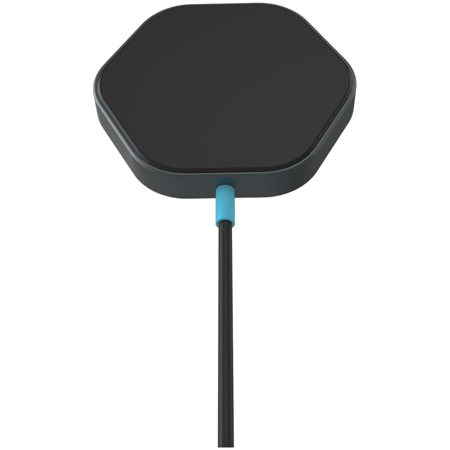 CANYON wireless charger HEXAGON 110 Dark Grey Blue CANYON wireless charger HEXAGON 110 Dark Grey Blue - Image 1