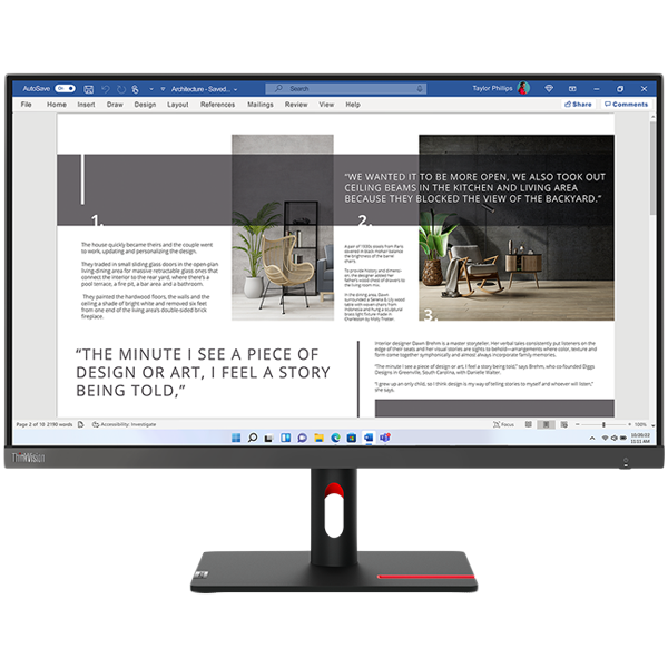 Lenovo Monitor ThinkVision S27i-30, 27" IPS, 1920x1080 FHD, 1300:1, 300 nits, 100Hz, 178°/178°, 16:9, 4/6ms, 2x HDMI 1.4, VGA, Audio Out, Tilt Stand, VESA, Storm Grey, 3Yr Lenovo Monitor ThinkVision S27i-30, 27" IPS, 1920x1080 FHD, 1300:1, 300 nits, 100Hz, 178°/178°, 16:9, 4/6ms, 2x HDMI 1.4, VGA, Audio Out, Tilt Stand, VESA, Storm Grey, 3Yr - Image 1
