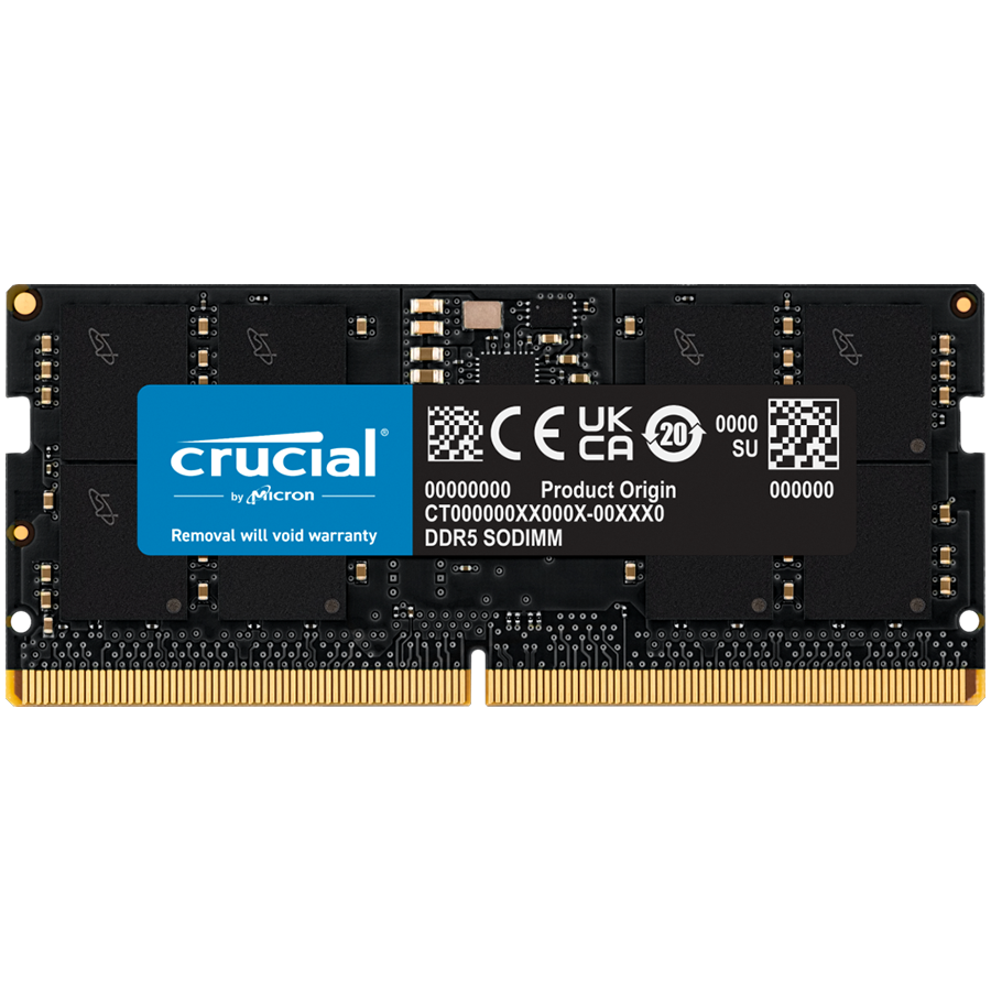 Crucial 64GB DDR5-5600 SODIMM Crucial 64GB DDR5-5600 SODIMM - Image 1