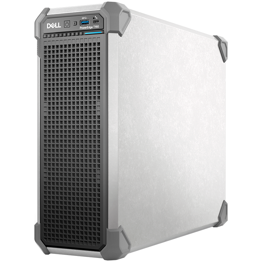 DELL EMC PowerEdge T160, 3x3.5", Intel Xeon E-2414 (2.6G, 4C/4T, 12MB, Turbo, 55W), 16GB UDIMM 5600MT/s, 2TB SATA HDD 3.5", No Controller, iDRAC9 Basic, TPM 2.0 V5, BCM 5720 DP, On-Board LOM, 3Y Parts only DELL EMC PowerEdge T160, 3x3.5", Intel Xeon E-2414 (2.6G, 4C/4T, 12MB, Turbo, 55W), 16GB UDIMM 5600MT/s, 2TB SATA HDD 3.5", No Controller, iDRAC9 Basic, TPM 2.0 V5, BCM 5720 DP, On-Board LOM, 3Y Parts only - Image 1