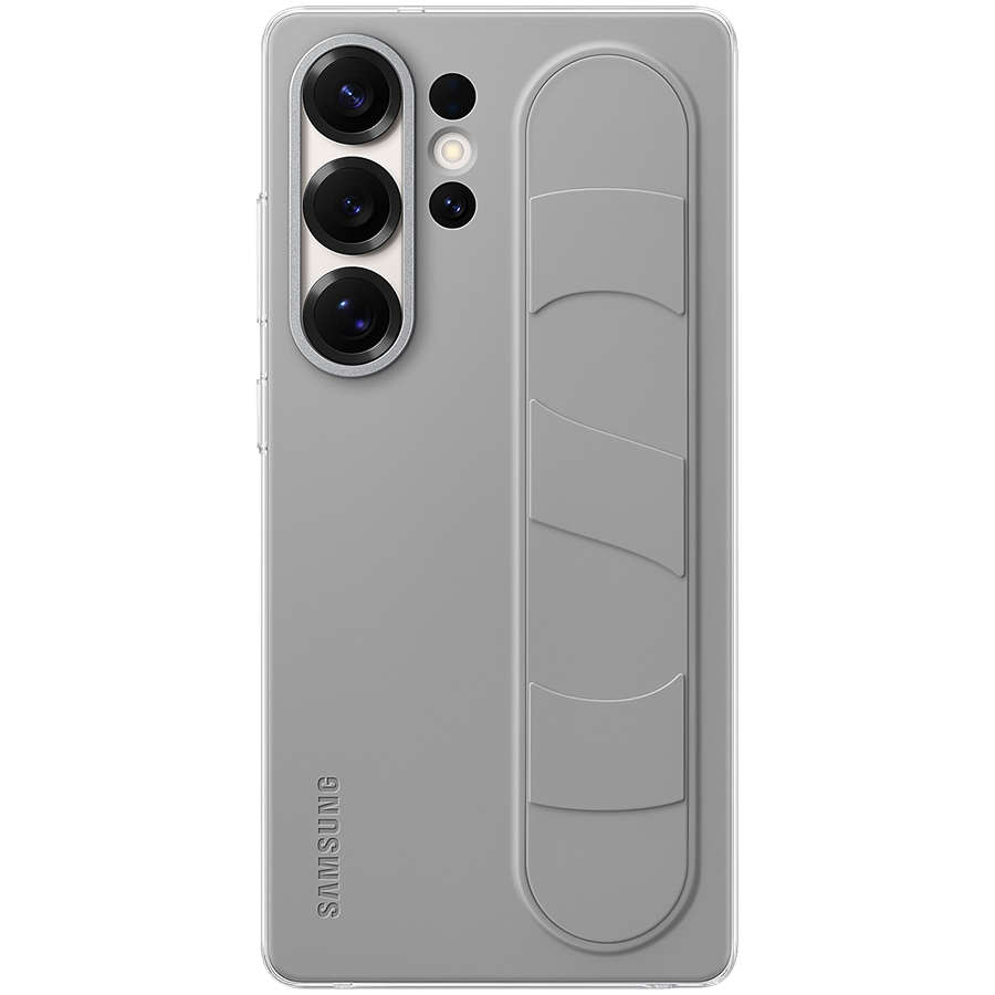 Samsung Galaxy S25 Ultra Standing Grip Case Gray Samsung Galaxy S25 Ultra Standing Grip Case Gray - Image 1