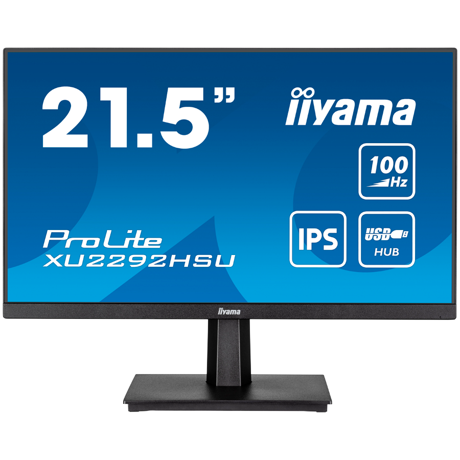 IIYAMA Monitor LED XU2292HSU-B6 21.5" IPS 1920x1080 100Hz 16:9 1000:1 250cd 0.4ms HDMI DP USB Hub 3.2 Gen 1 Tilt 3y IIYAMA Monitor LED XU2292HSU-B6 21.5" IPS 1920x1080 100Hz 16:9 1000:1 250cd 0.4ms HDMI DP USB Hub 3.2 Gen 1 Tilt 3y - Image 1