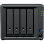 Synology DiskStation DS425+ Tower, 4-Bays 3.5'' SATA HDD/SSD, 2 x M.2 2280 NVMe SSD slot, CPU Intel Celeron J4125  4-core 2.0 GHz, 2 GB DDR4 non-ECC SODIMM, 1x RJ-45 2.5 GbE LAN, 1x RJ-45 1GbE LAN Port; 2x USB 3.2;  2.18 kg; 3yr warranty