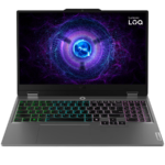 Lenovo LOQ 15IRX9, 15.6'' (1920x1080) 300nits, Intel i7-13650HX, 14C, 24GB DDR5 (2x12GB), 512GB SSD M.2, NVIDIA GeForce RTX 4050 6GB GDDR6, HDMI, RJ-45, 3xUSB 3.2, 1x USB-C, Batt 60Wh, BIH BL kyb, No OS, Luna Grey, 2Y