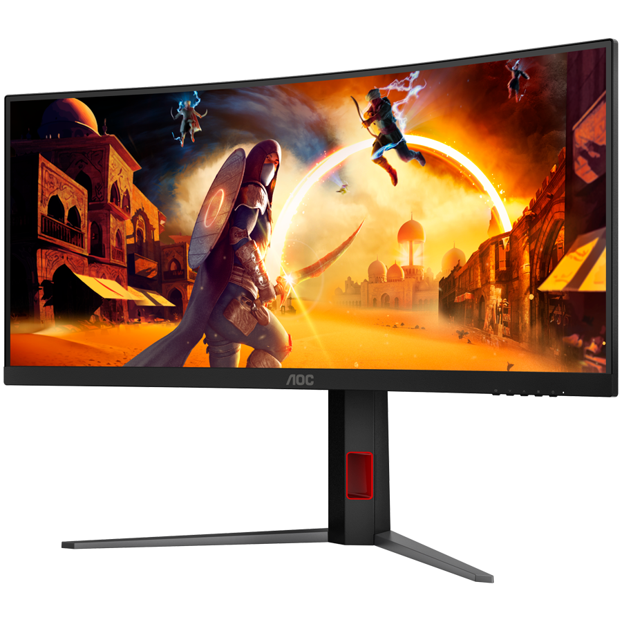 AOC Monitor Gaming CU34G4Z 34" Curved Fast VA, WQHD 3440x1440, 240Hz, 1500R, 1ms, DisplayHDR 400, Adaptive Sync, 2x HDMI 2.1, 1x DP 1.4, USB hub, Ergonomic AOC Monitor Gaming CU34G4Z 34" Curved Fast VA, WQHD 3440x1440, 240Hz, 1500R, 1ms, DisplayHDR 400, Adaptive Sync, 2x HDMI 2.1, 1x DP 1.4, USB hub, Ergonomic - Image 1