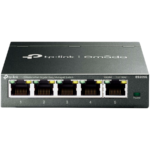 Omada 5-Port Gigabit Easy Managed Switch 5× Gigabit RJ45 Ports Desktop Steel Case Integration with Omada SDN Controller, Flow Control, Loopback Detection, Port Isolation, Port Mirroring, LAG, VLAN, IGMP Snooping, QoS, Storm Control