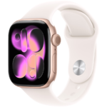 Apple Watch Series 11 GPS 42mm Rose Gold Aluminium Case with Light Blush Sport Band - S/M,Model A3331