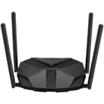 Mercusys MR85X AX3000 Dual-Band Wi-Fi 6 Router, 574 Mbps at 2.4 GHz + 2402 Mbps at 5 GHz, 4x Fixed External Antennas, 3x Gigabit LAN Ports, 1x 2.5Gbps WAN Port, 1024-QAM, OFDMA, HE160, MERCUSYS APP, Router/Access Point Mode, Smart Connect
