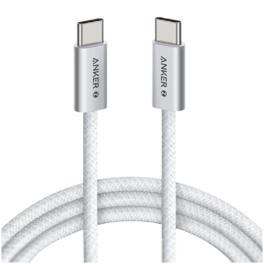 Anker Zolo USB-C to USB-C Cable (1m 240W) White Anker Zolo USB-C to USB-C Cable (1m 240W) White - Image 1