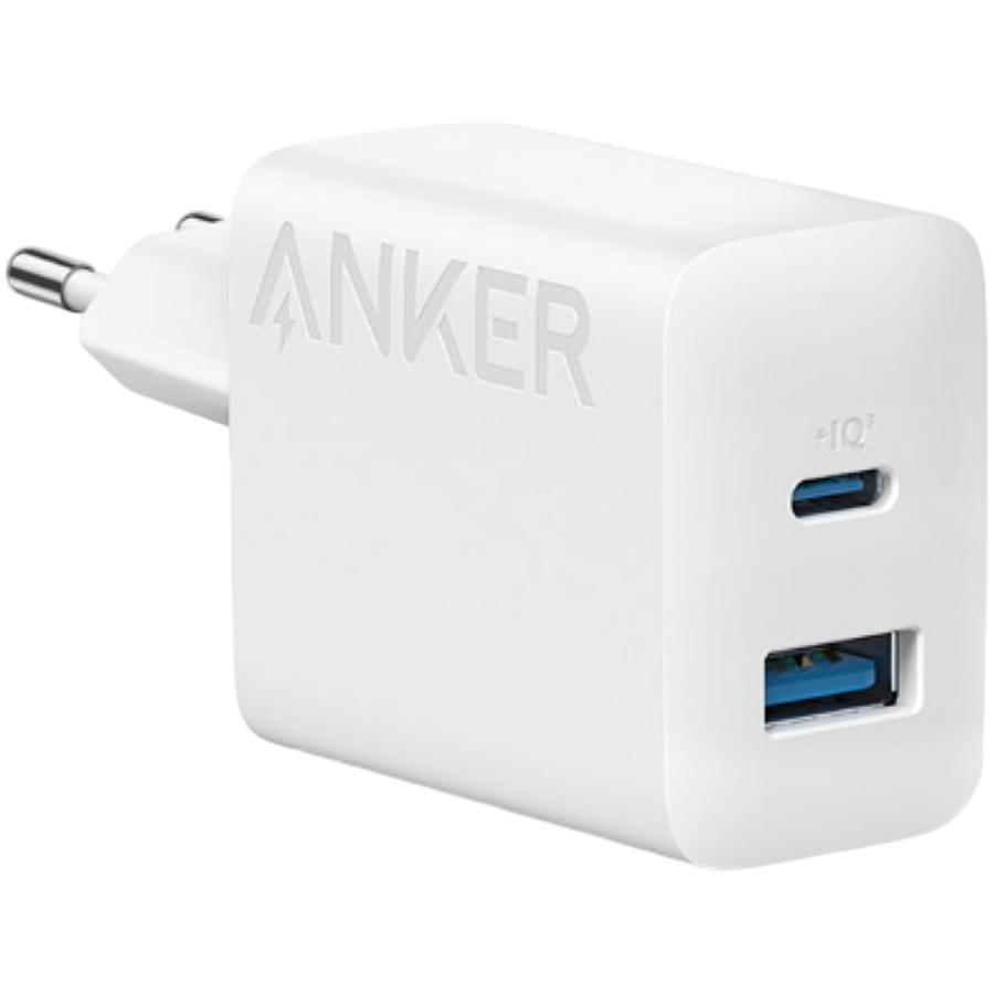 Anker 20W Wall Charger (2 Ports) White Anker 20W Wall Charger (2 Ports) White - Image 1