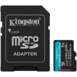 Kingston 1TB microSDXC Canvas Go Plus Gen4 200MB/s A2 U3 V30 Card + Adapter