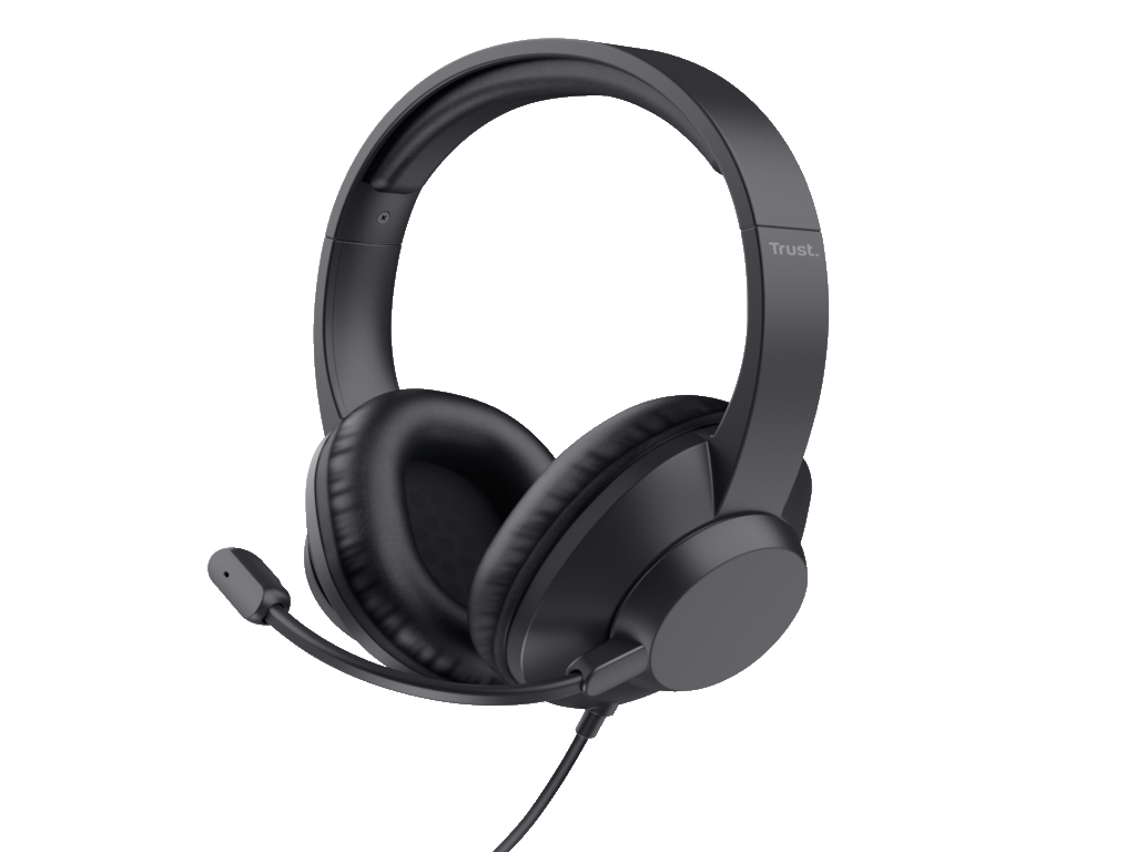 Trust Ayda MAX USB slušalice,over-head, žičane, USB-C,USB-A, stereo, crne Trust Ayda MAX USB slušalice,over-head, žičane, USB-C,USB-A, stereo, crne - Image 1