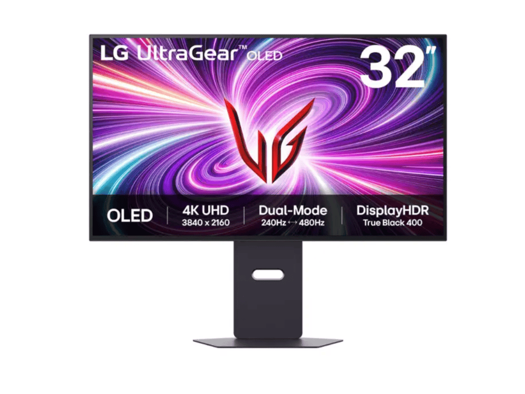 LG 32" 4K OLED UltraGear MonitRGB, Dual-Mode, UHD, 3840x2160480Hz, 1300cd, 0.03ms, 1500000:1, DP LG 32" 4K OLED UltraGear MonitRGB, Dual-Mode, UHD, 3840x2160480Hz, 1300cd, 0.03ms, 1500000:1, DP - Image 1