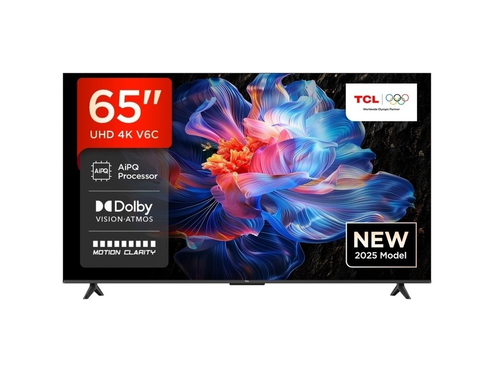 TCL 65"V6C 4K TV Google OSHDR10 HVA Panel Motion ClarityDolby Audio; AiPQ Processor; TCL 65"V6C 4K TV Google OSHDR10 HVA Panel Motion ClarityDolby Audio; AiPQ Processor; - Image 1