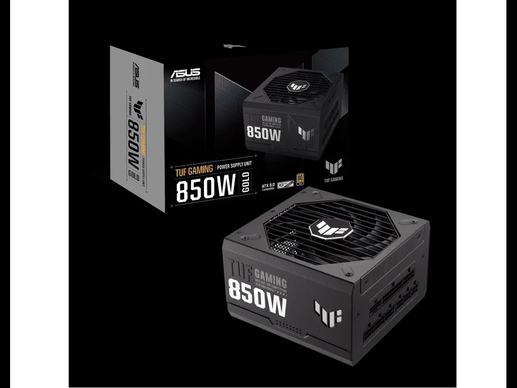 ASUS PSU TUF-GAMING-850G850W 80Plus Gold;Full modular1x16pin;3x8 pin;5 x SATA ASUS PSU TUF-GAMING-850G850W 80Plus Gold;Full modular1x16pin;3x8 pin;5 x SATA - Image 1