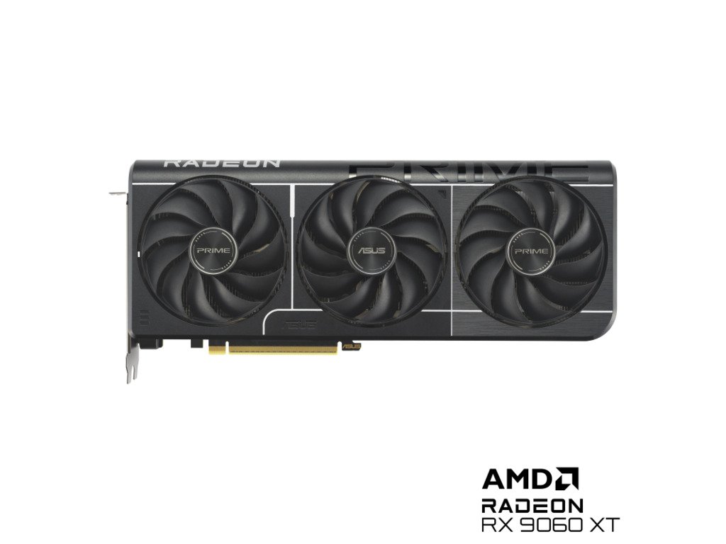 ASUS VGA PRIME-RX9060XT-O16G 16GB GDDR6, 128-bit, 2x DP,1x HDMI ASUS VGA PRIME-RX9060XT-O16G 16GB GDDR6, 128-bit, 2x DP,1x HDMI - Image 1
