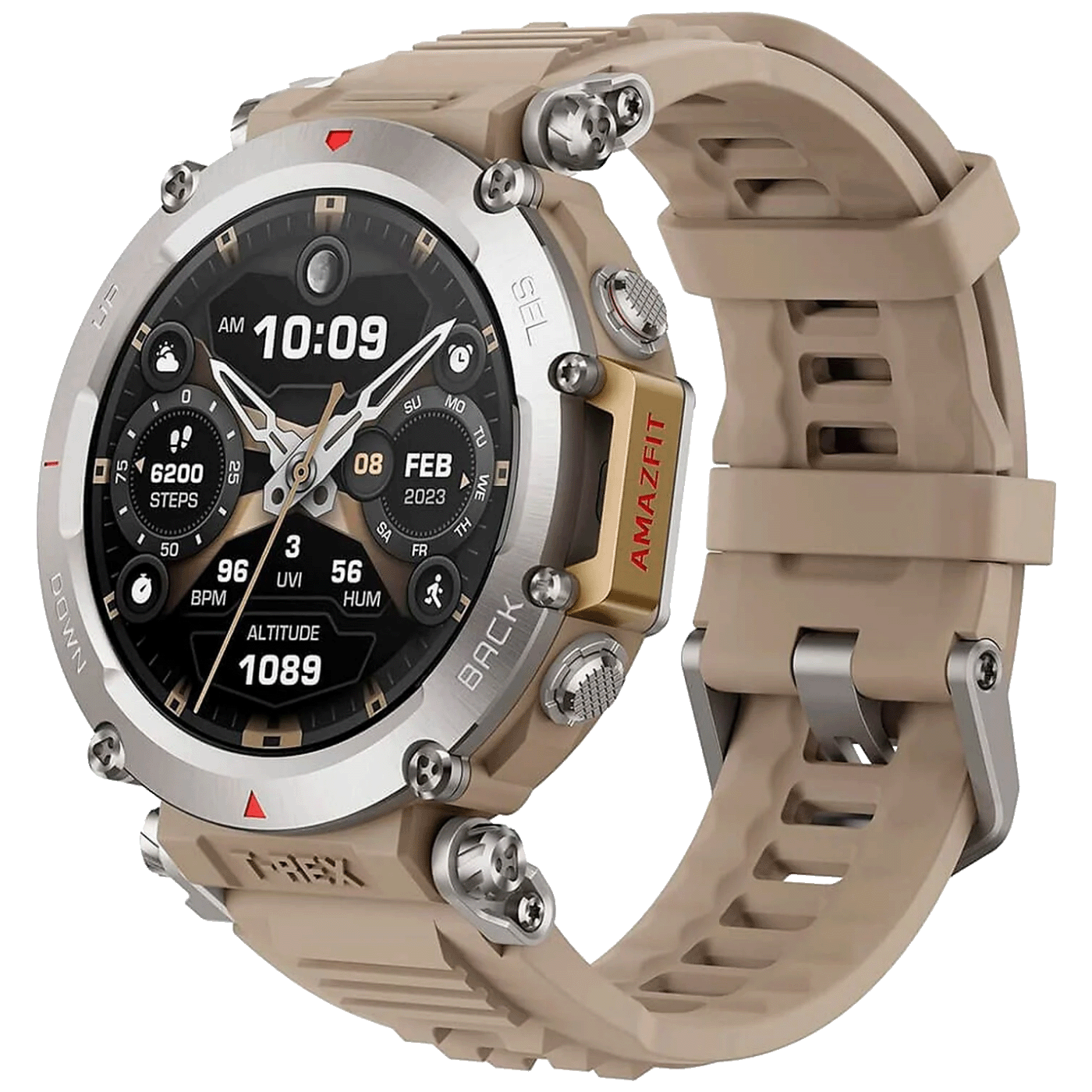 Amazfit Pametni sat, 1.39" AMOLED, vodootporan 10ATM, BT, WiFi, GPS - T-REX Ultra Sahara Amazfit Pametni sat, 1.39" AMOLED, vodootporan 10ATM, BT, WiFi, GPS - T-REX Ultra Sahara - Image 1