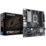 Gigabyte MB B760M D3HP LGA1700; 4xDDR5; 2xM.2,4xSATA HDMI, DP, D-Sub,LAN chip,12x USB,  mATX