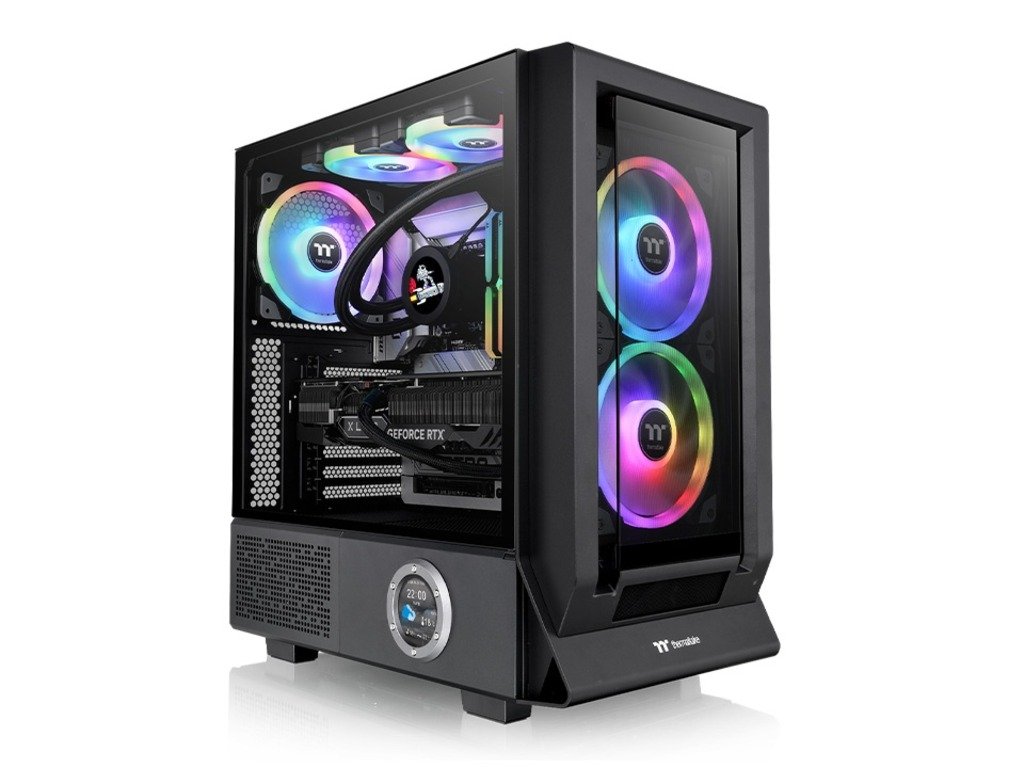 Thermaltake Ceres 350 MX Mid Mid Tower Case, ATX, Black, 2x 140mm ARGB fans, 1x 140mm fan Thermaltake Ceres 350 MX Mid Mid Tower Case, ATX, Black, 2x 140mm ARGB fans, 1x 140mm fan - Image 1
